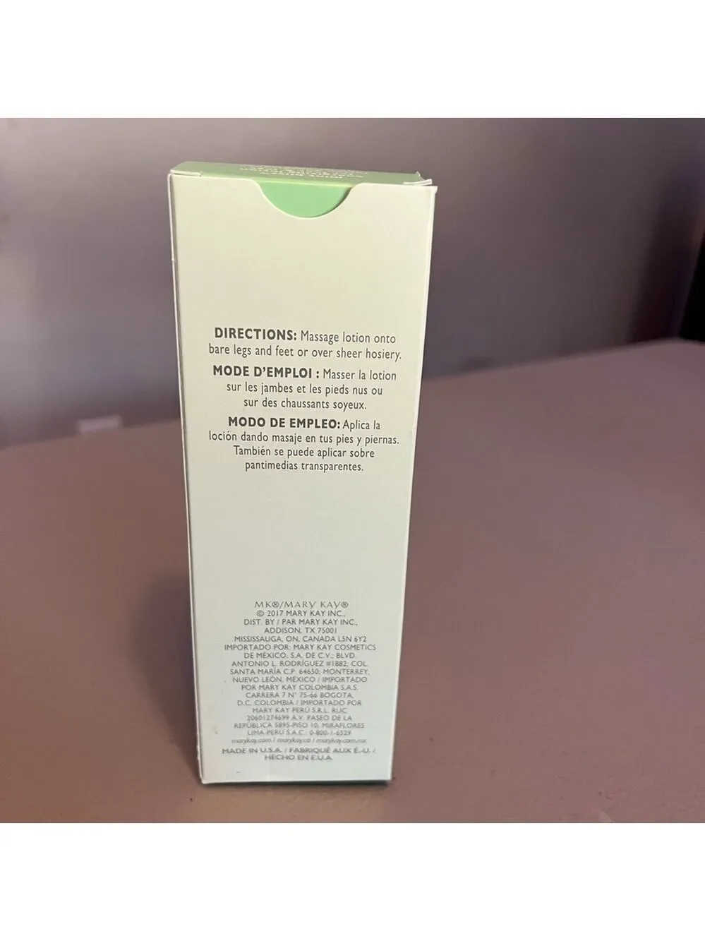 Mary Kay Mint Bliss Energizing Lotion For Feet & Legs 3oz, New